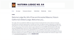 Desktop Screenshot of natomalodge64.com